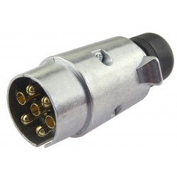 7 pin metal plug with nut 12V